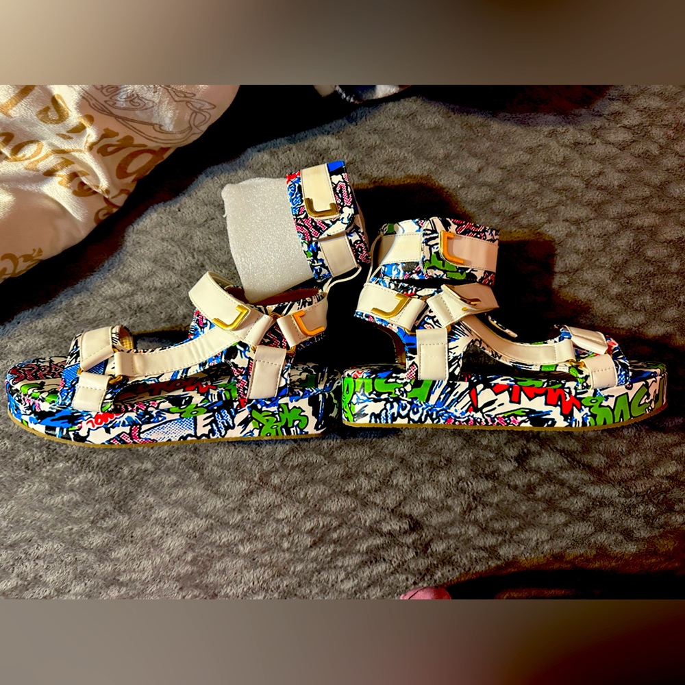 Graffiti sandals